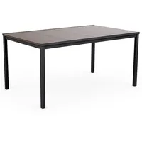 KETER Signature Porto Tisch 160 cm Eschenholz und Schwarz