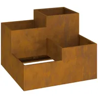 VidaXL Pflanzkübel 100x100x60 cm Cortenstahl