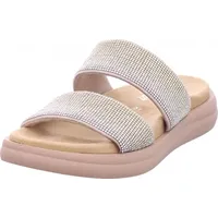 REMONTE remonte Pantoletten Lederimitat", Damen, Pantolette in beige Größe