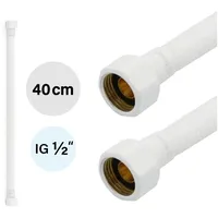 Tucai Flexschlauch DN8 IG/IG 1/2" -400mm Weiss Matt