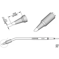 Jbc Lötspitze Serie C250, Rundform, C250433E/Ø 2.0 mm, abgeschrägt