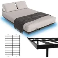 Juskys Metallbett Palamos 140x200 cm mit Lattenrost & LED