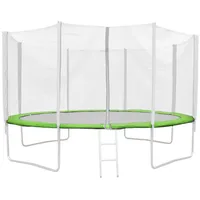 Jawinio Randabdeckung grün Kunststoff, 366x366 cm, Outdoor Spielzeug