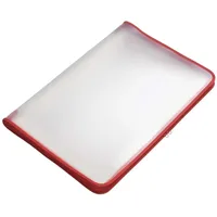 FolderSys Reißverschlusstasche 40450-80, A3, rot, Folie matt, mit Textil-Reißverschluss