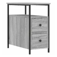 VidaXL Nachttisch Grau Sonoma-Eiche 30x60x60 cm Holzwerkstoff