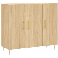 VidaXL Sideboard Sonoma-Eiche 90x34x80 cm Holzwerkstoff