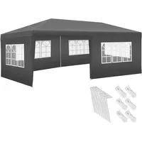 Tectake Pavillon Novara 6 x 3 m inkl. 5