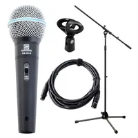 Pronomic DM-58-B Vocal Mikrofon Starter Set Mikro, XLR Kabel