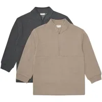 MINYMO Sweatshirt w.zip (2-pack) fossil (2563) 116