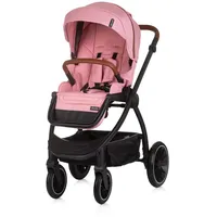 Chipolino Kombikinderwagen 3in1 Prestige Babywanne Rucksack i-Size Babyschale rosa