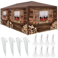 Tectake Pavillon Almchalet 6 x 3 m inkl. 6