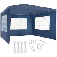 Tectake Pavillon 3 x 3 m inkl. 3 Seitenteile