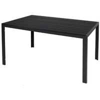 INDA-EXCLUSIV Aluminium Gartentisch Esstisch anthrazit / schwarz 150x80cm
