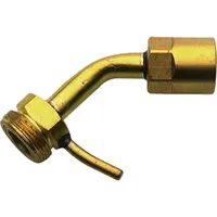 Sievert Halsrohr 7cm - Messing mit Haken