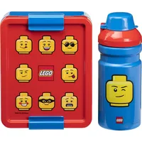 LEGO Trinkflasche + Brotdose LUNCH SET ICONIC rot/blau -
