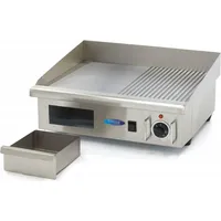 MAXIMA Gastro Grillplatte - Halb Gerillt - 55 cm