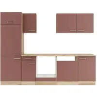 OPTIFIT Küchenzeile Bari 407 270 cm rostrot