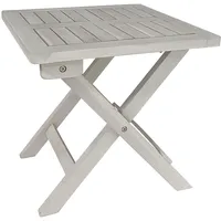Estexo Beistelltisch Holztisch Tisch 40x40 cm Gartentisch Klapptisch Weiß