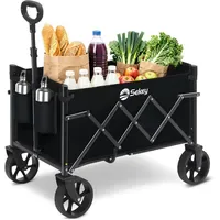 Sekey Bollerwagen Faltbar Klein 70L 80KG schwarz