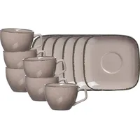 Ritzenhoff & Breker Casa Espressotassen mit Untertassen (80 ml,