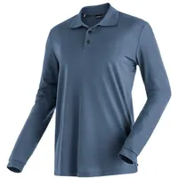 Maier Sports Ulrich Langarm-polo - Ensign Blue - XL
