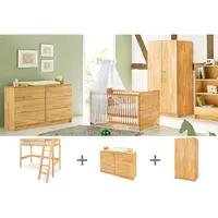 Pinolino Pinolino, Komplett-Babyzimmer, Jugendzimmer „Natura” extrabreit mit Hochbett, 3-tlg.