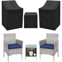 SIRUITON Gartenmöbel Abdeckung 3 Stück Outdoor Veranda Gartenmöbel Abdeckung