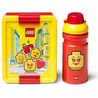 Room Copenhagen Lego Iconic Lunch-Set. Brotdose & Trinkflasche, Mädchen,