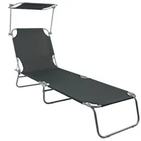 DXQ LINDER EXCLUSIV 3-Bein Liege Sonnenliege Gartenliege Campingliege Saunaliege