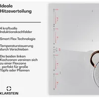 Klarstein Masterzone 60 Hybrid Induktionskochfeld Einbau 4 Flex-Zonen