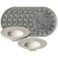 Ritzenhoff & Breker Rimini Mandala Kombiservice 12-tlg. grau
