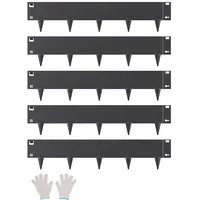Vevor Rasenkante, 5er-Set, 990x207x1,5 mm, rostbeständige Beeteinfassung aus Metall,
