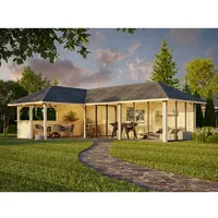 Palmako Pavillon Bianca 33,2 m2 Set 221 Slide naturbelassen