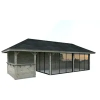 Palmako Pavillon Bianca 24,9 m2 Set 219 Slide grau