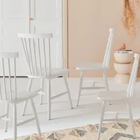 Sweeek 4er-Set Stühle aus Hevea-Holz, – Sweeek