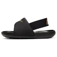 Nike Jungen Nike Kawa Low Sneakers, Schwarz Gold Metallic,
