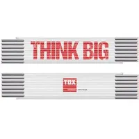 TOX Zollstock THINK BIG Weiß/Rot 3 m