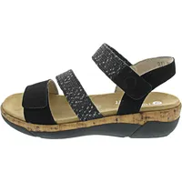 Remonte Riemchensandalen Damen schwarz 40