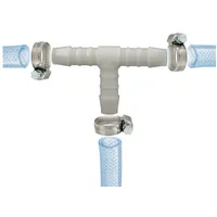 Tecuro Schlauchverbinder T Stück Ø 14,5 mm weiß