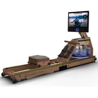 Sportstech AquaElite, Wasserrudergerät für zu Hause. - Dunkelbraun