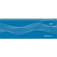 Zettler Tisch-Querkalender Profi blau 2026 - Büro-Planer 29,7x10,5 cm