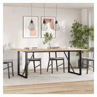 VidaXL Esstisch-Gestell in O-Form 160x80x73 cm Stahl