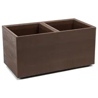 Kreher XXL Pflanzkasten – Edle Holz-Optik in Kaffee Latte