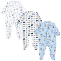 TupTam Baby Jungen Schlafstrampler Langarm Strampler Schlafanzug mit Fuß