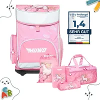 Muwo Einheitsgröße MW-355|MUWO "Lil Horse" Kinder Schulranzen Set 5tlg.