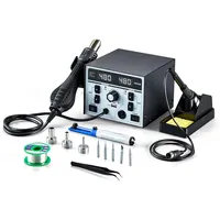 Vevor 2-in-1 Heißluft Lötstation, 820 W Digitalanzeige, Rework- und