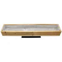 Spetebo Holz Pflanzkasten natur mit Folie - 70 x