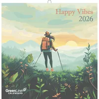 Neumann GreenLine Happy Vibes 2026 - Wand-Kalender - Broschüren-Kalender