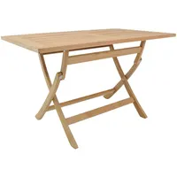 Garland® Gartentisch Sunrise 120x70x75cm Teakholz klappbar