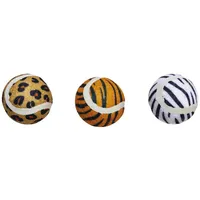 Beeztees Katzenspielzeug Dschungelbälle - 3 x Ø 4,5 cm
